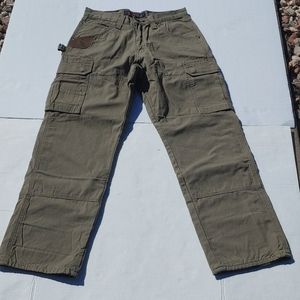 Wrangler Riggs Ripstop Flannel lined Cargo Pants.